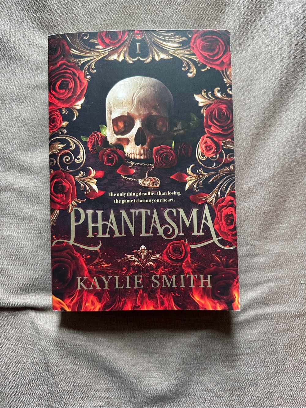 Phantasma by Kaylie Smith — Skull & Red Rose Hardcover-Style Paperback